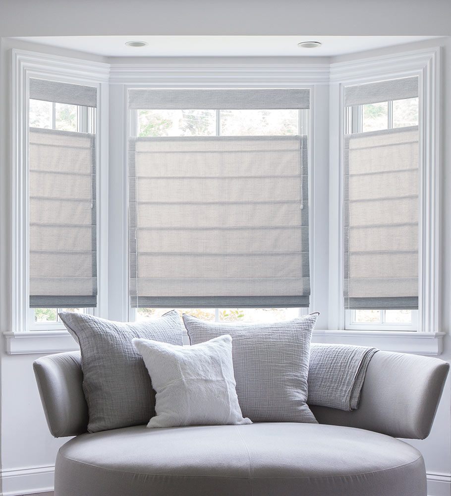 Blinds for round bay windows