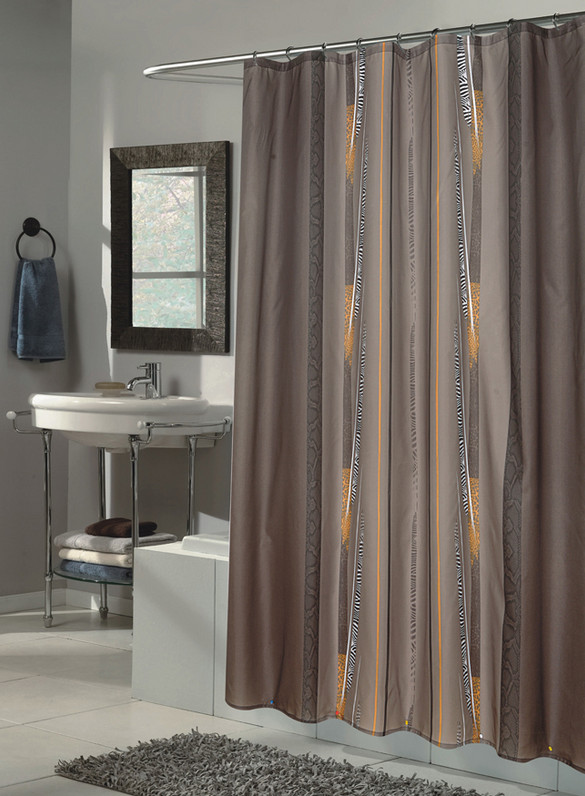 Long shower curtains