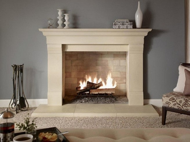How to clean a limestone fireplace surround