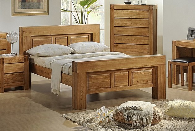 Wooden bed frame bed 3