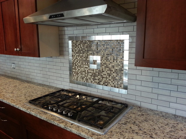 Installation of kitchen back wall tiles
