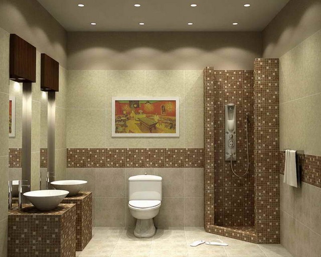 Bathroom floor tile designs